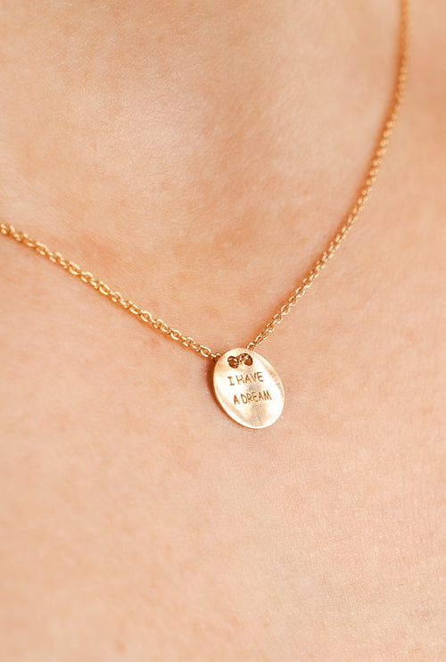 Collar Mensaje en Rosé