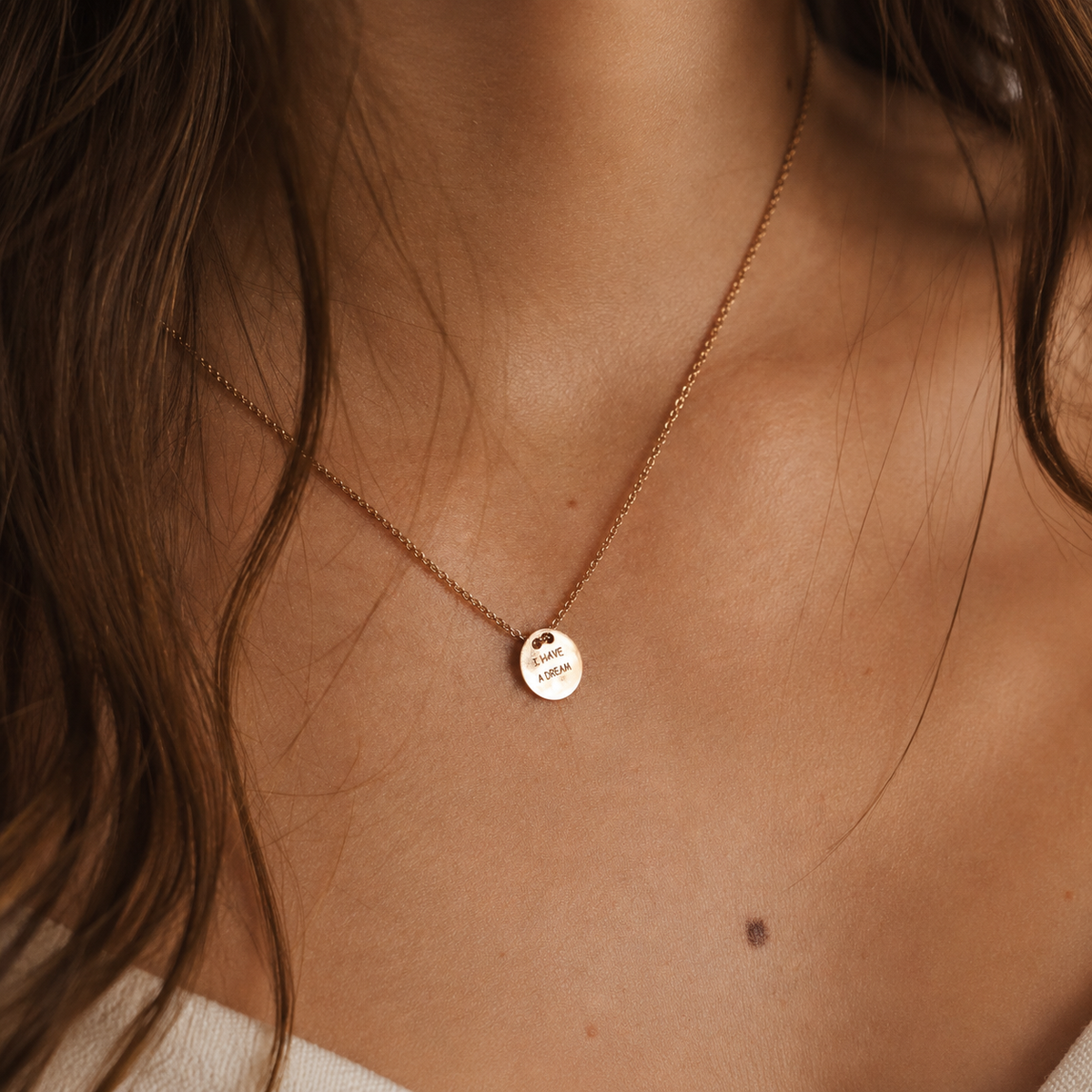 Collar Mensaje en Rosé