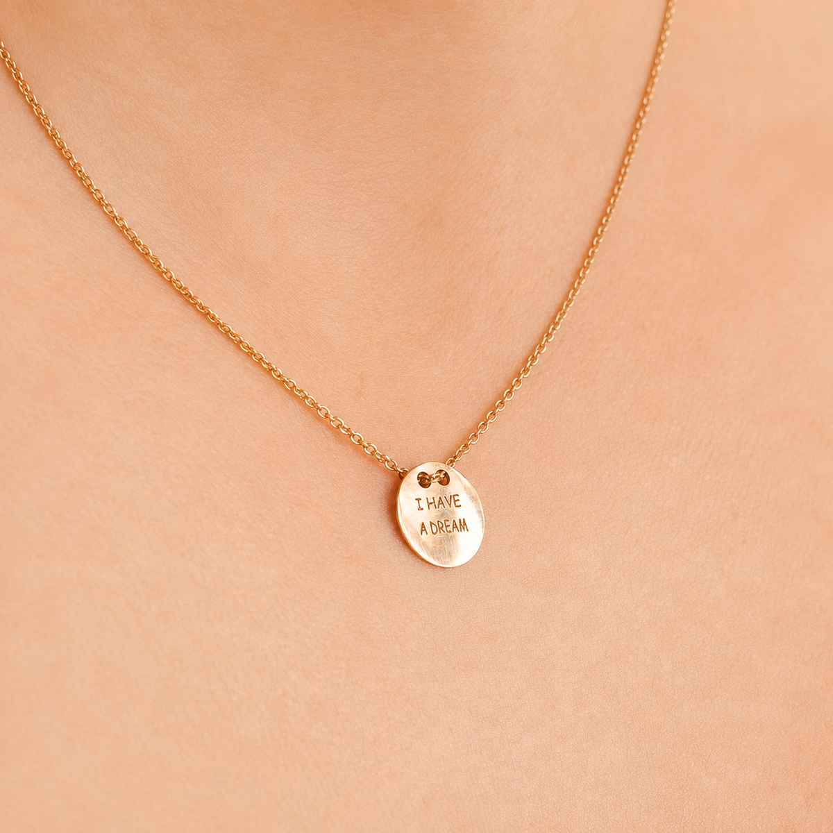 Collar Mensaje en Rosé