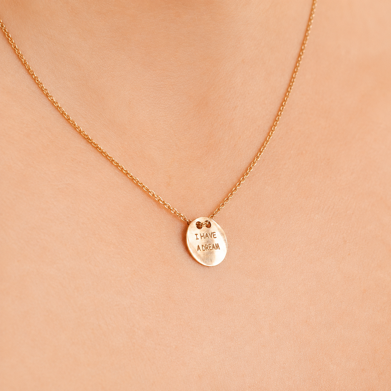 Collar Mensaje en Rosé